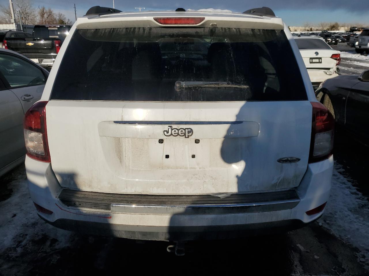2014 Jeep Compass VIN 1C4NJCEA8ED814239 Copart auction photo, front end / side damage thumbnail 6