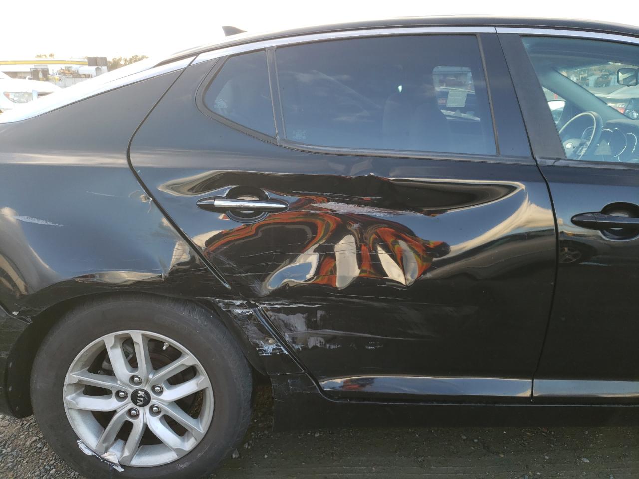 2011 KIA Optima VIN KNAGM4A77B5097240 Copart auction photo, side / undercarriage damage thumbnail 10