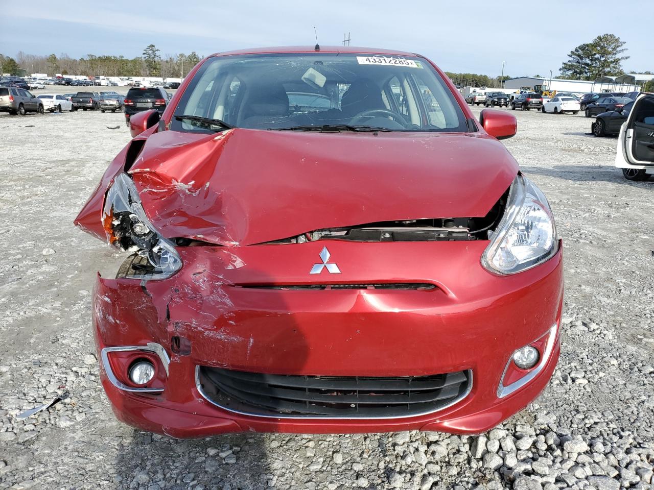 2014 Mitsubishi Mirage VIN ML32A4HJ9EH009611 Copart auction photo, front end / side damage thumbnail 5