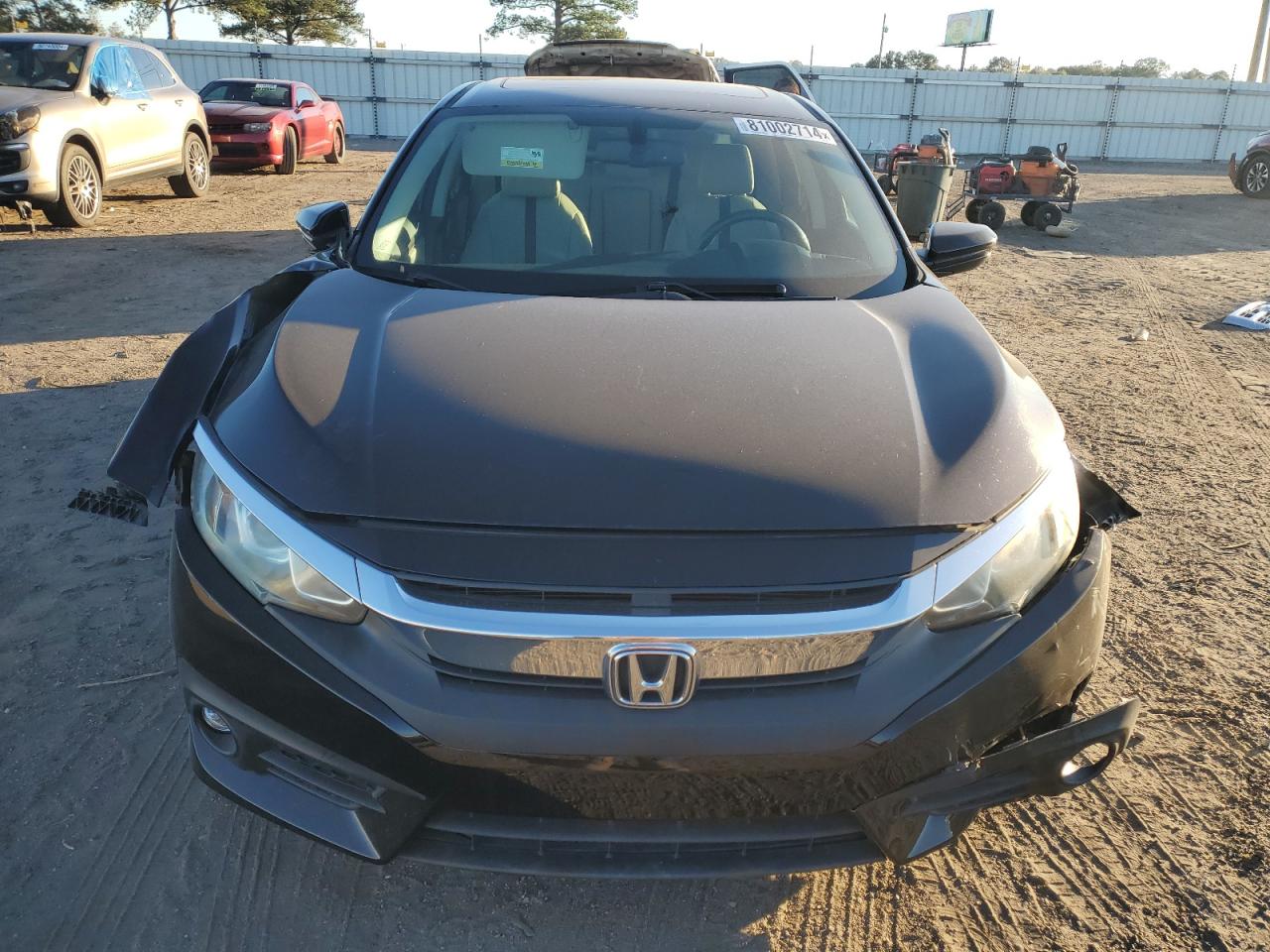 2016 Honda Civic VIN 19XFC1F76GE011971 Copart auction photo, side damage thumbnail 5