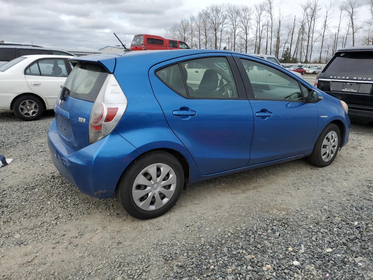 2013 Toyota Prius VIN JTDKDTB37D1550446 Copart auction photo, front end / rear end damage thumbnail 3