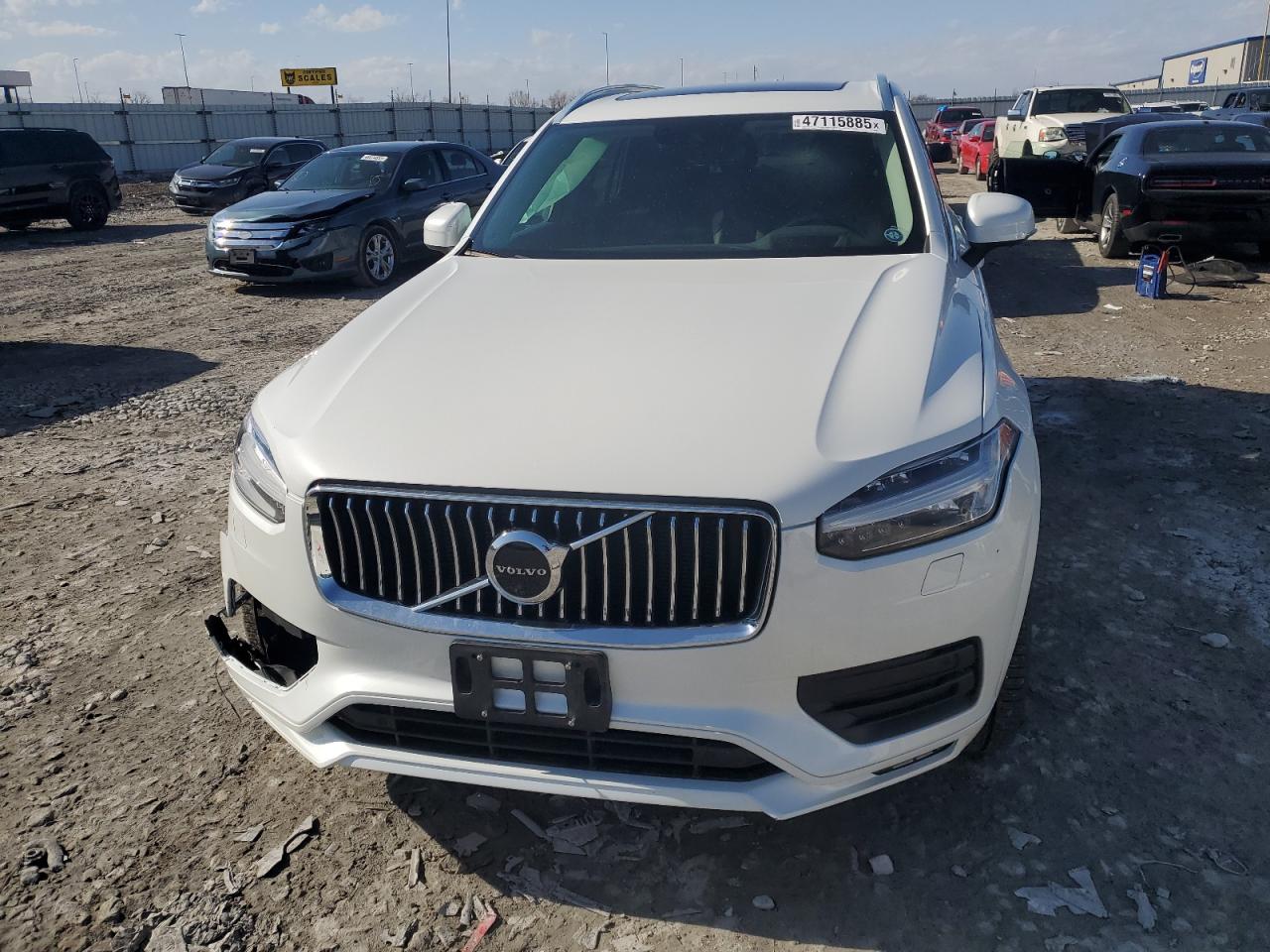 2020 Volvo XC90 VIN YV4102PK2L1540873 Copart auction photo, front end / side damage thumbnail 5
