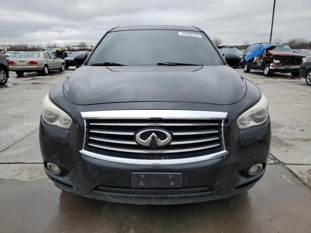 2013 Infiniti JX VIN 5N1AL0MMXDC335906 Copart auction photo, front end / water/flood damage thumbnail 5