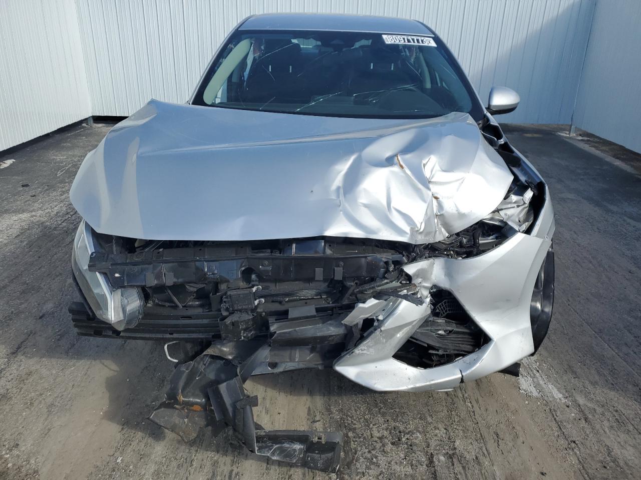 2022 Nissan Sentra VIN 3N1AB8BV7NY278030 Copart auction photo, front end / stripped damage thumbnail 5
