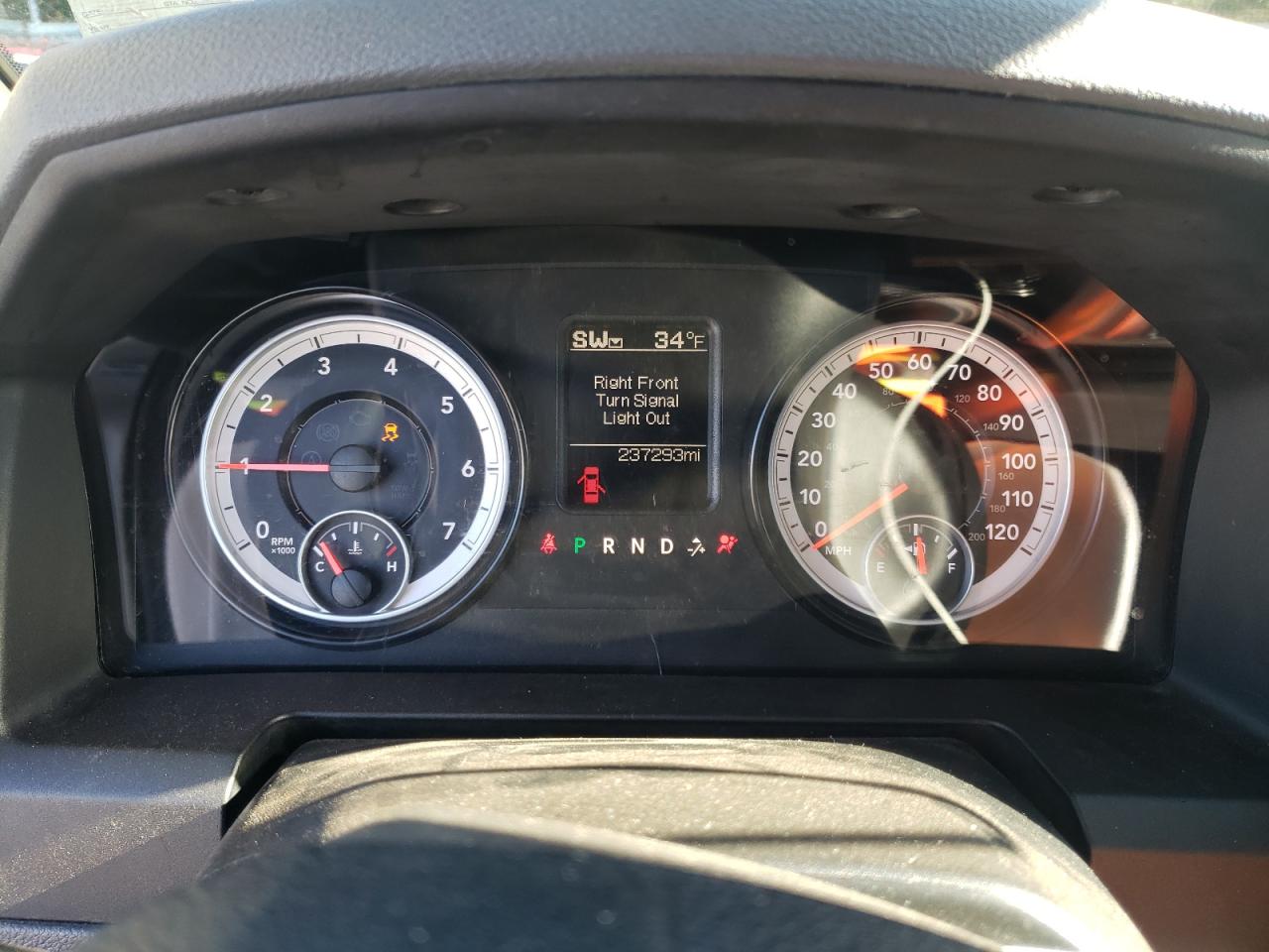 2014 RAM 1500 VIN 1C6RR6LT2ES377440 Copart auction photo, front end / rear end damage thumbnail 9