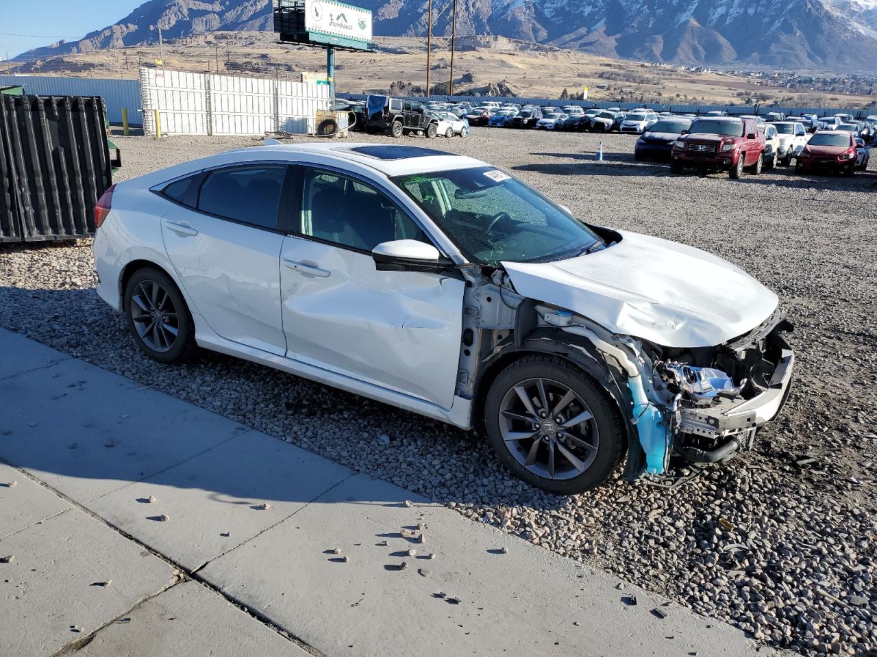 2020 Honda Civic VIN 19XFC1F37LE016829 Copart auction photo, front end / side damage thumbnail 4