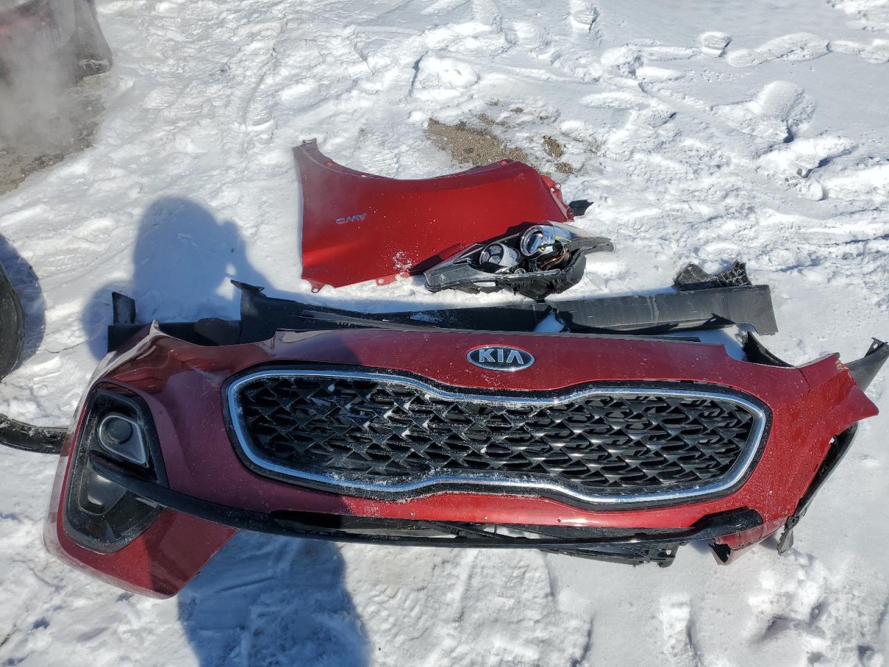 2022 KIA Sportage VIN KNDPMCAC2N7966040 Copart auction photo, front end damage thumbnail 12