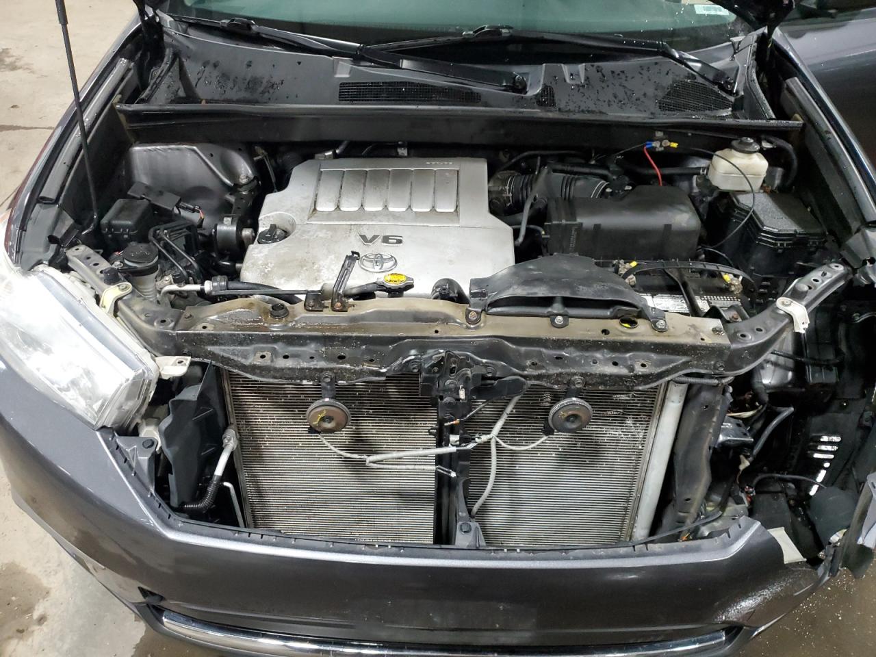 2013 Toyota Highlander VIN 5TDBK3EHXDS242817 Copart auction photo, front end damage thumbnail 13