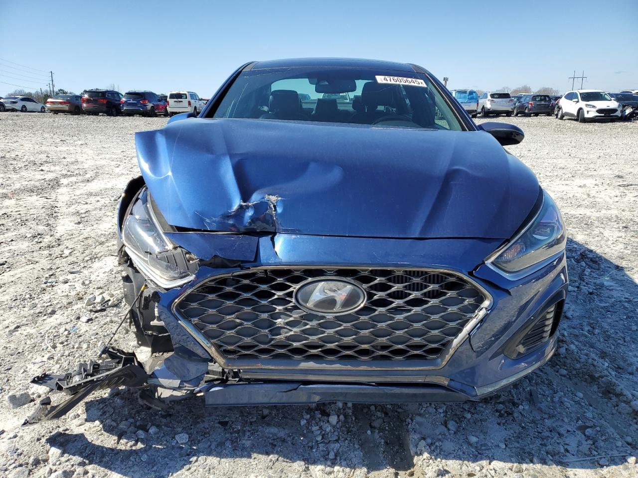 2019 Hyundai Sonata VIN 5NPE34AB9KH790893 Copart auction photo, front end damage thumbnail 5