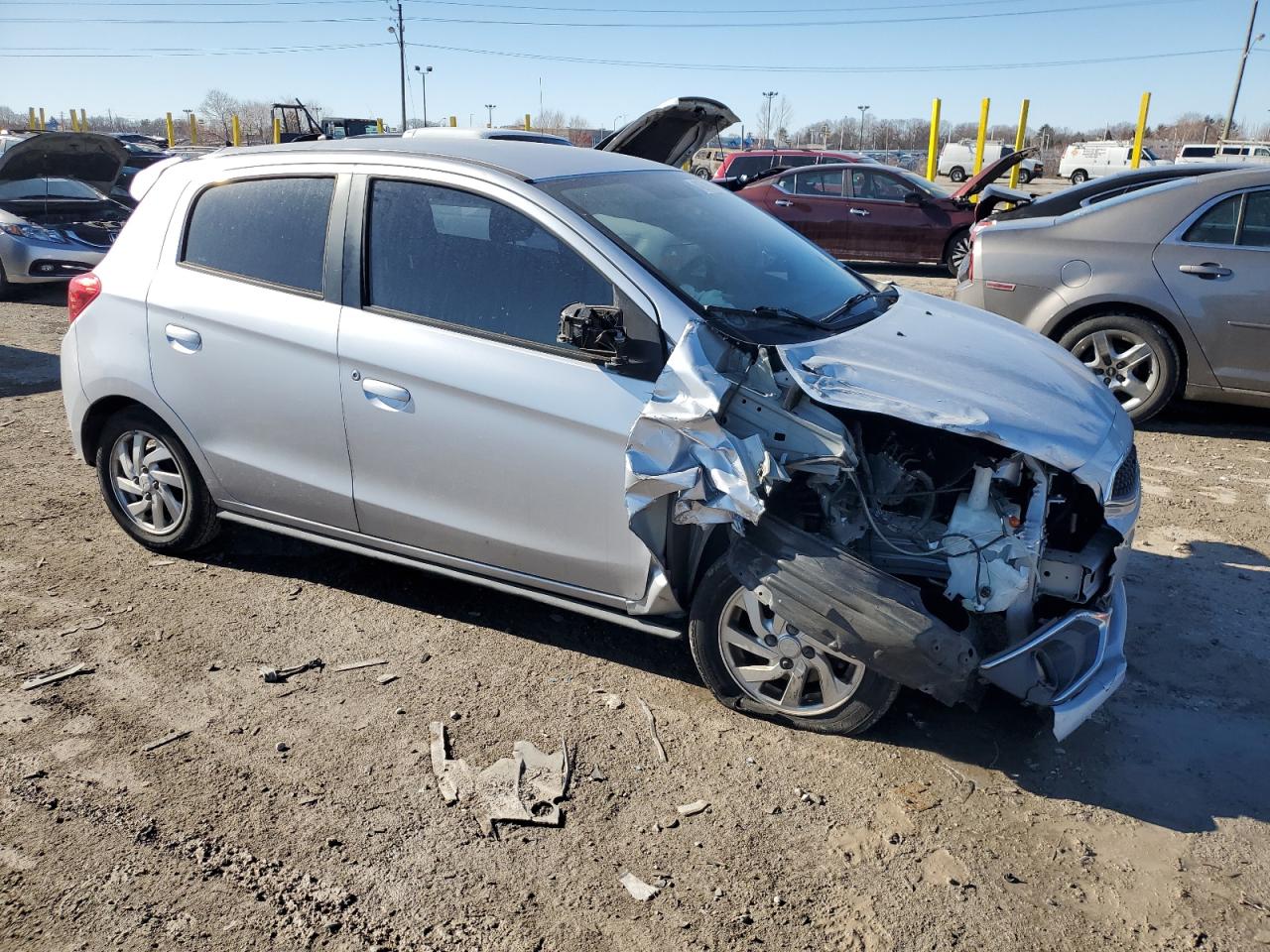 2017 Mitsubishi Mirage VIN ML32A4HJ4HH000206 Copart auction photo, front end / minor dent/scratches damage thumbnail 4