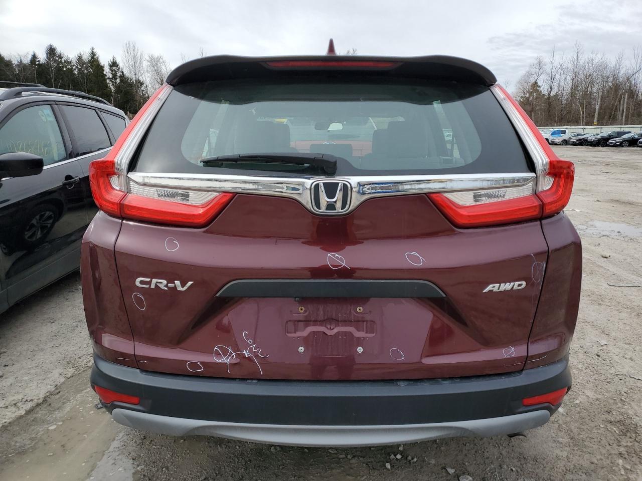 2018 Honda CR-V VIN 2HKRW6H31JH226933 Copart auction photo, hail damage thumbnail 6