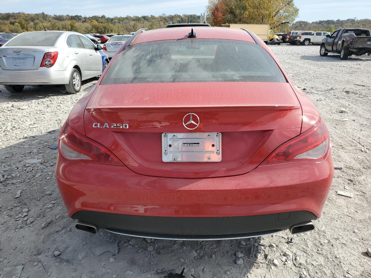2014 Mercedes-Benz CLA-klasse VIN WDDSJ4EB8EN054637 Copart auction photo, front end / undercarriage damage thumbnail 6