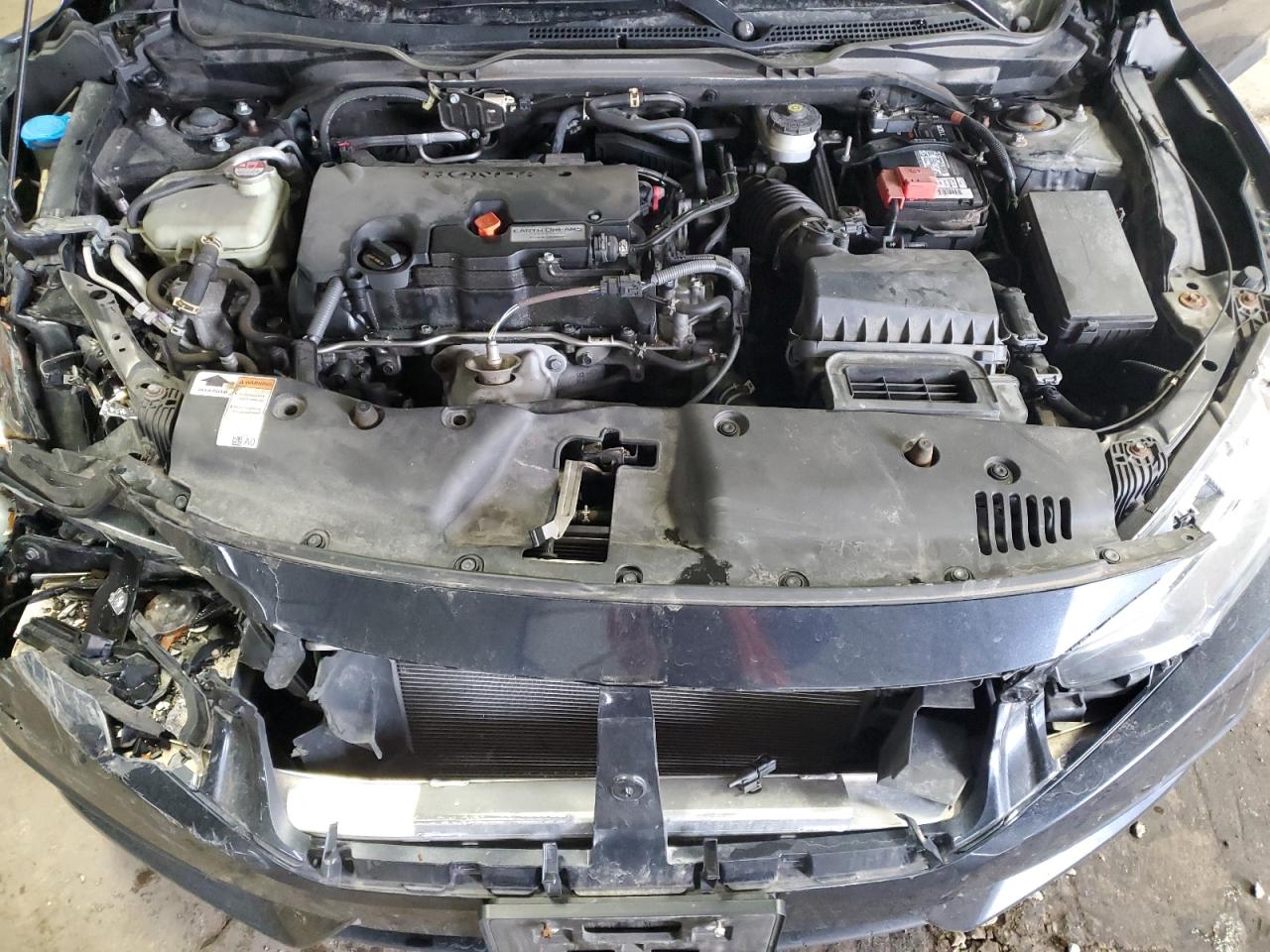 2016 Honda Civic VIN 19XFC2F56GE064061 Copart auction photo, front end / side damage thumbnail 11