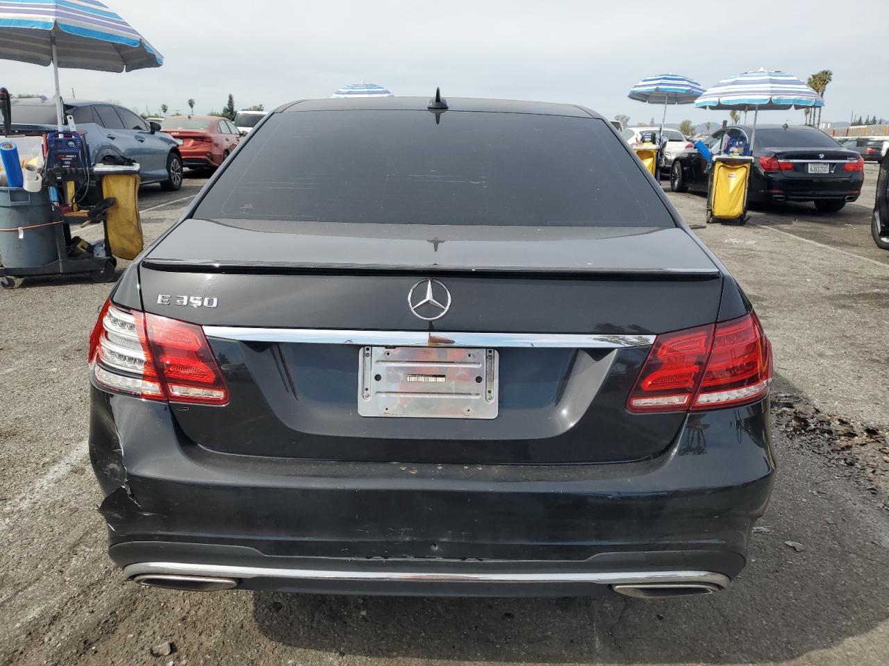 2014 Mercedes-Benz E-klasse VIN WDDHF5KB2EB017672 Copart auction photo, rear end damage thumbnail 6