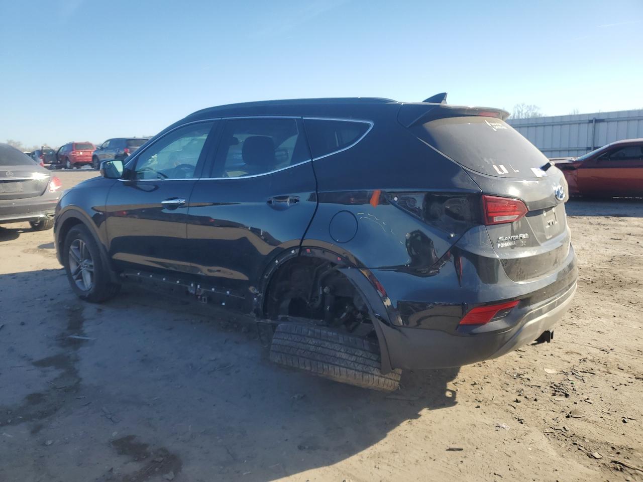 2017 Hyundai Santa Fe VIN 5XYZUDLBXHG408964 Copart auction photo, side / minor dent/scratches damage thumbnail 2