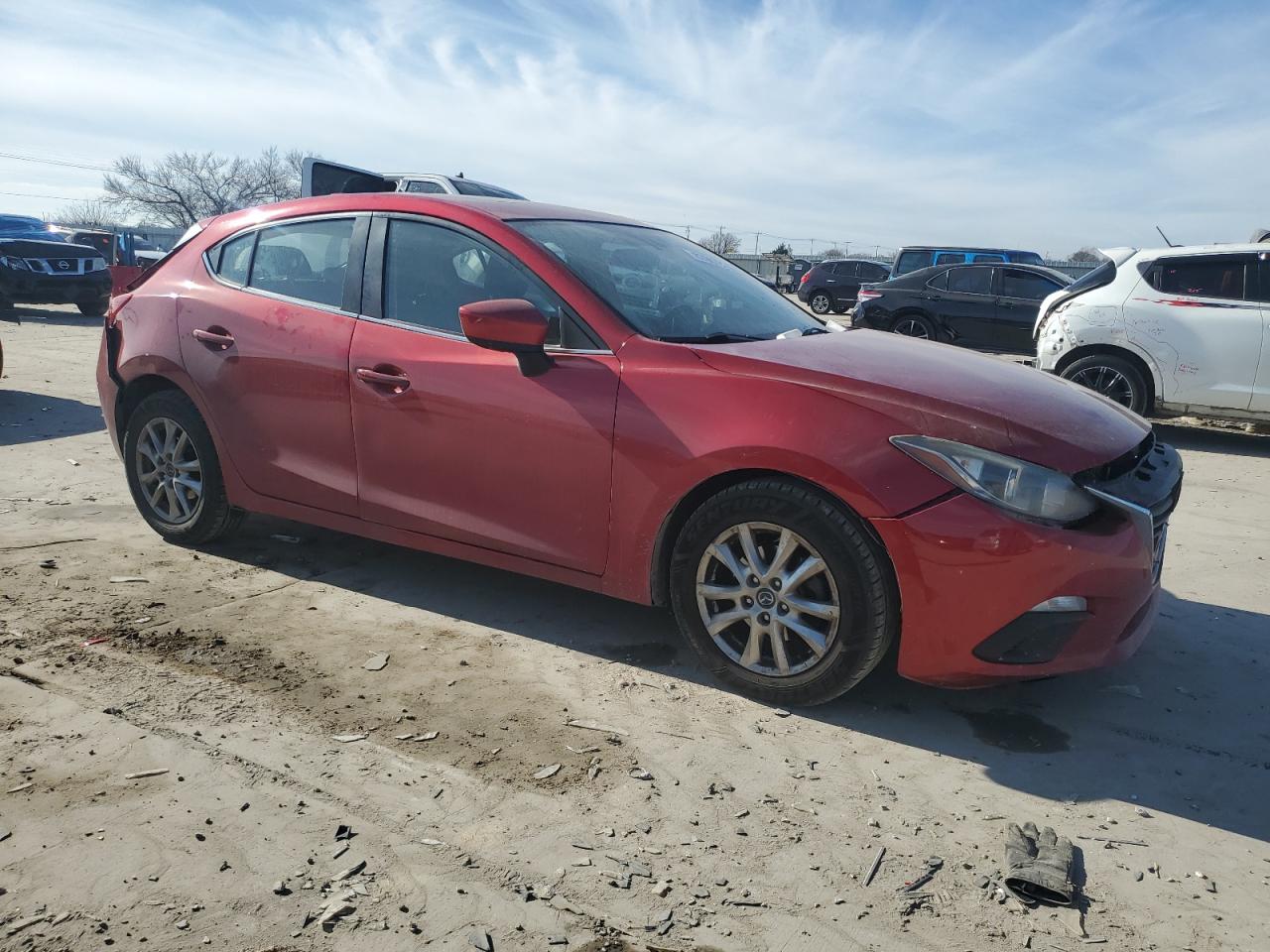 2014 Mazda 3 VIN JM1BM1M78E1158274 Copart auction photo, front end / rear end damage thumbnail 4