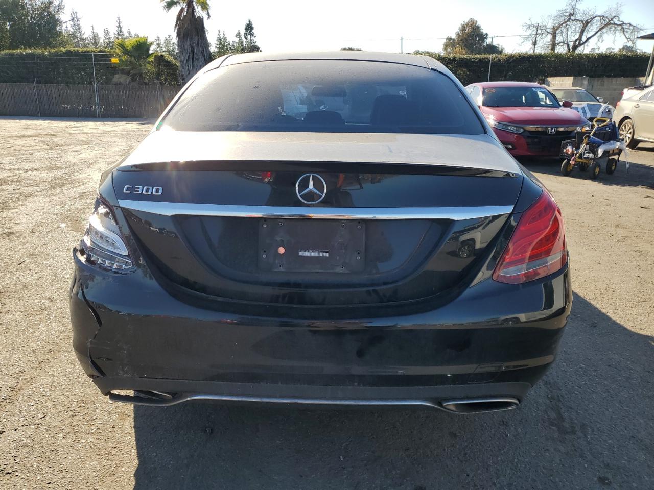 2015 Mercedes-Benz C-klasse VIN 55SWF4JB5FU082669 Copart auction photo, rear end / side damage thumbnail 6