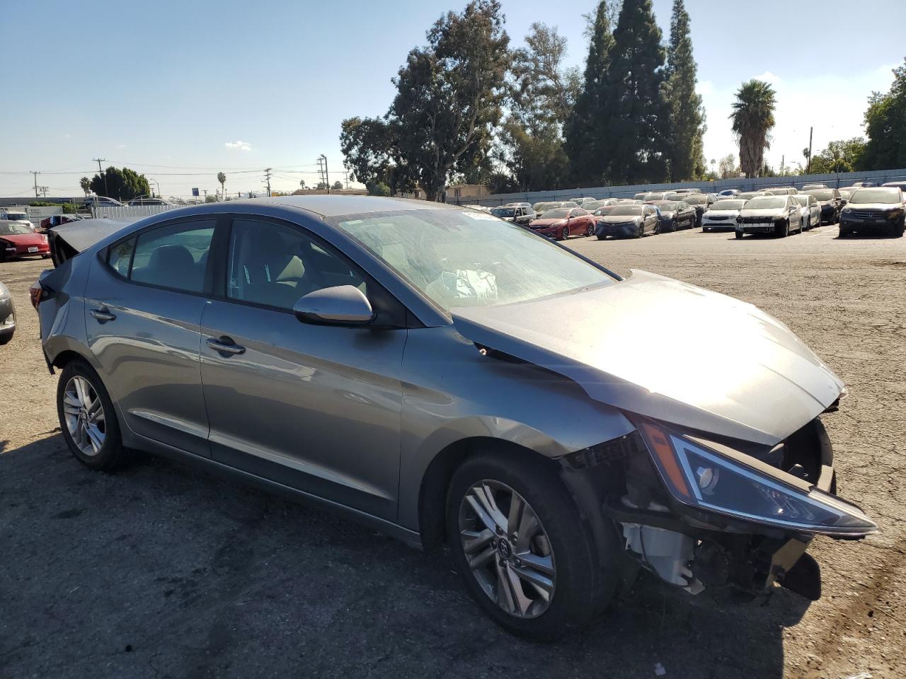 2019 Hyundai Elantra VIN KMHD84LF3KU743454 Copart auction photo, front end / rear end damage thumbnail 4
