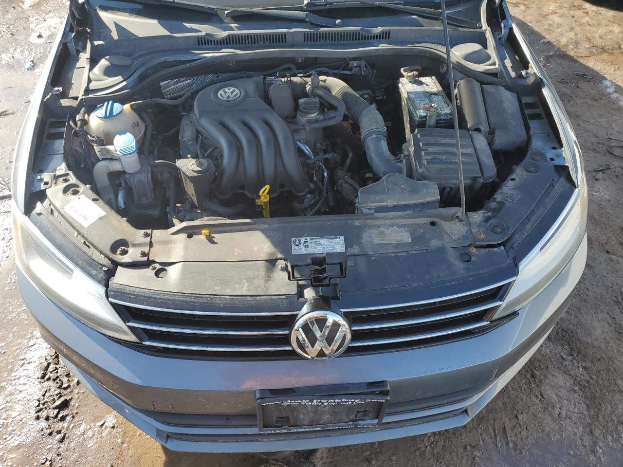 2015 Volkswagen Jetta VIN 3VW2K7AJ1FM339906 Copart auction photo, burn damage thumbnail 11
