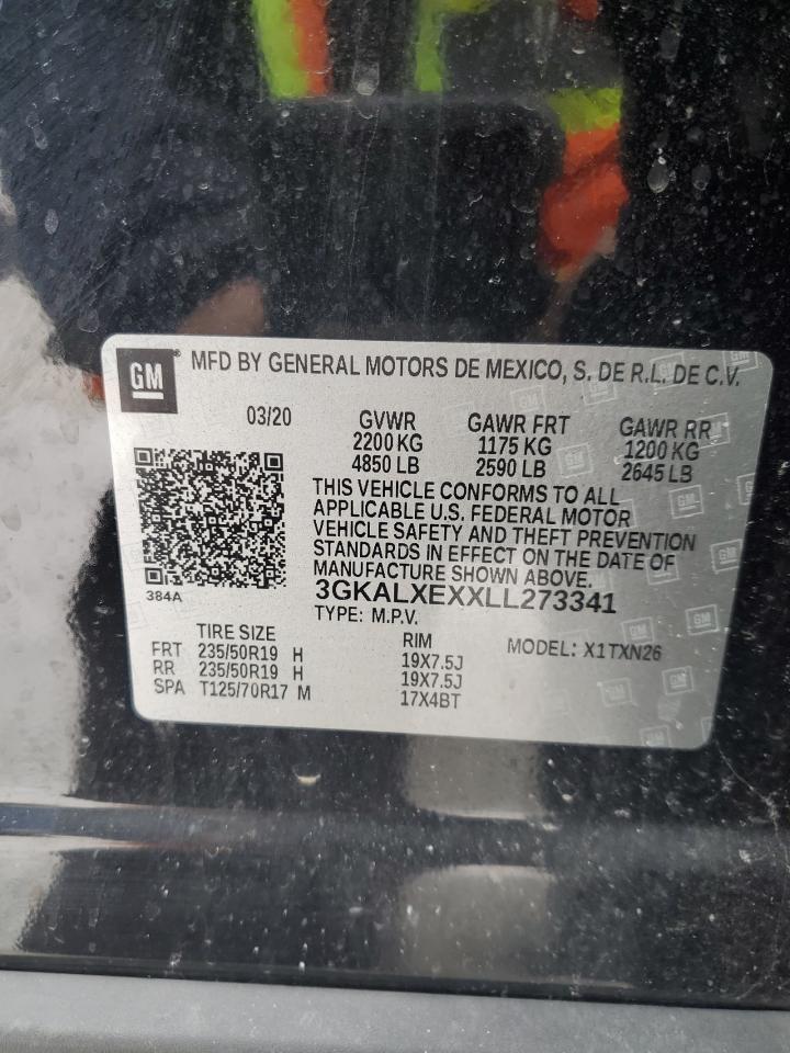 2020 GMC Terrain VIN 3GKALXEXXLL273341 Copart auction photo, front end damage thumbnail 13