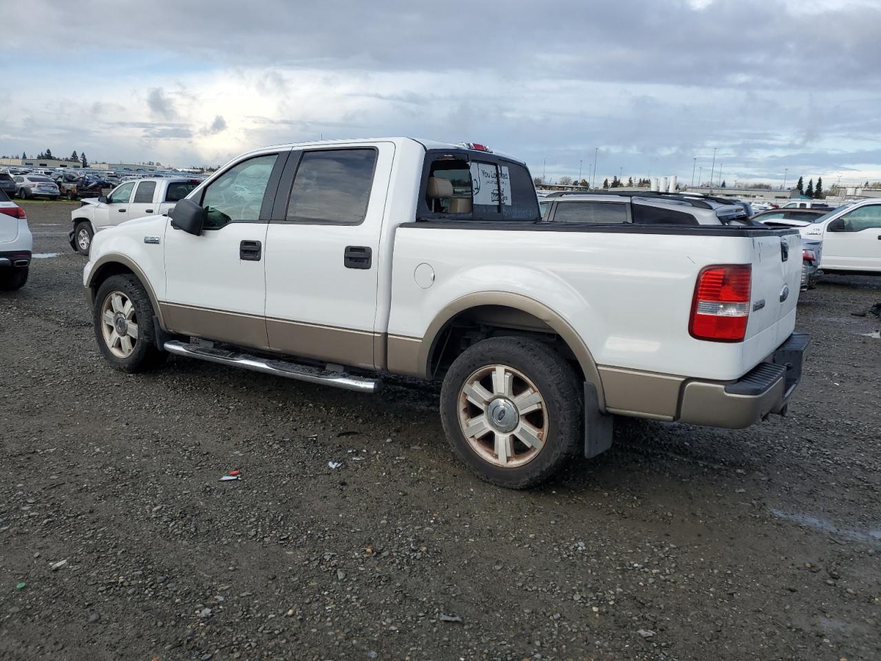 2006 Ford F-150 VIN 1FTPW12566KC46642 Copart auction photo, front end / top/roof damage thumbnail 2