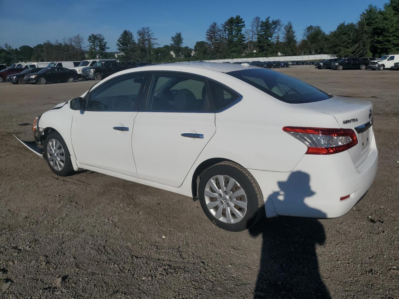 2015 Nissan Sentra VIN 3N1AB7APXFL691099 Copart auction photo, front end / side damage thumbnail 2