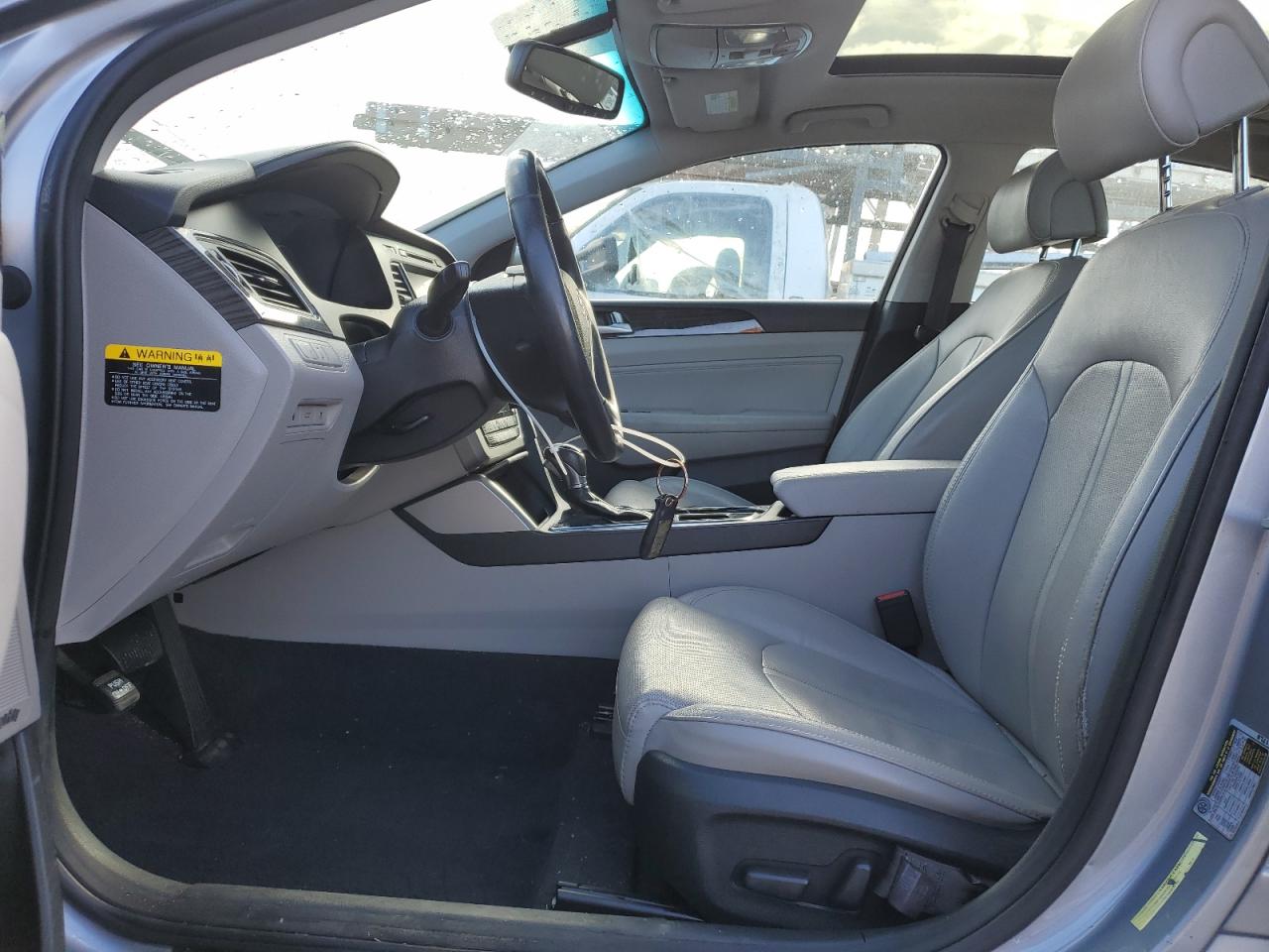 2015 Hyundai Sonata VIN 5NPE34AF8FH157214 Copart auction photo, side / front end damage thumbnail 7