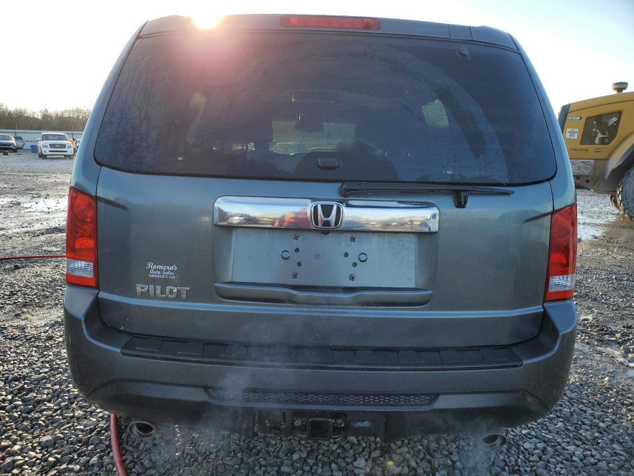 2013 Honda Pilot VIN 5FNYF3H67DB016179 Copart auction photo, front end damage thumbnail 6