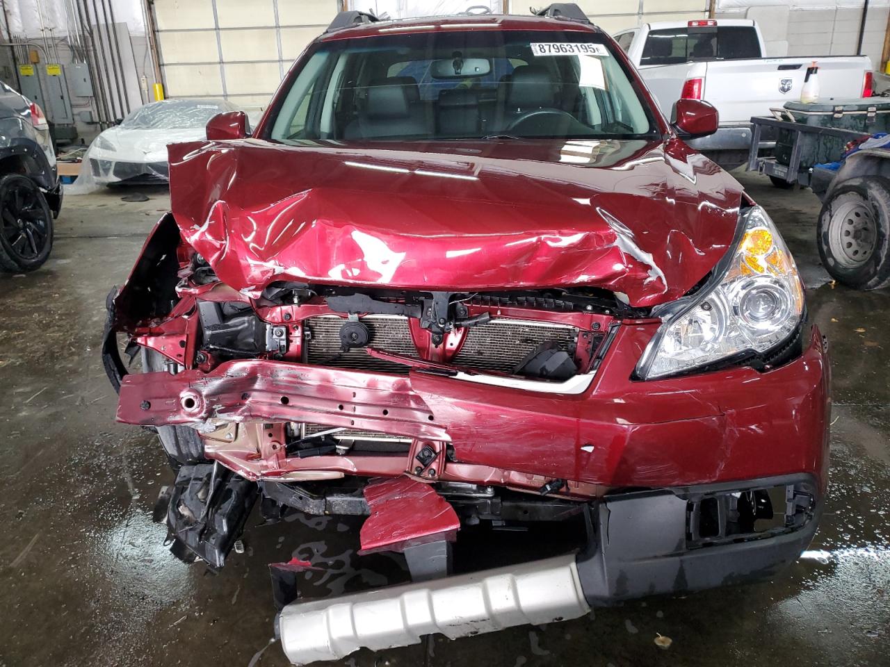 2012 Subaru Outback VIN 4S4BRBKC8C3238971 Copart auction photo, front end damage thumbnail 5