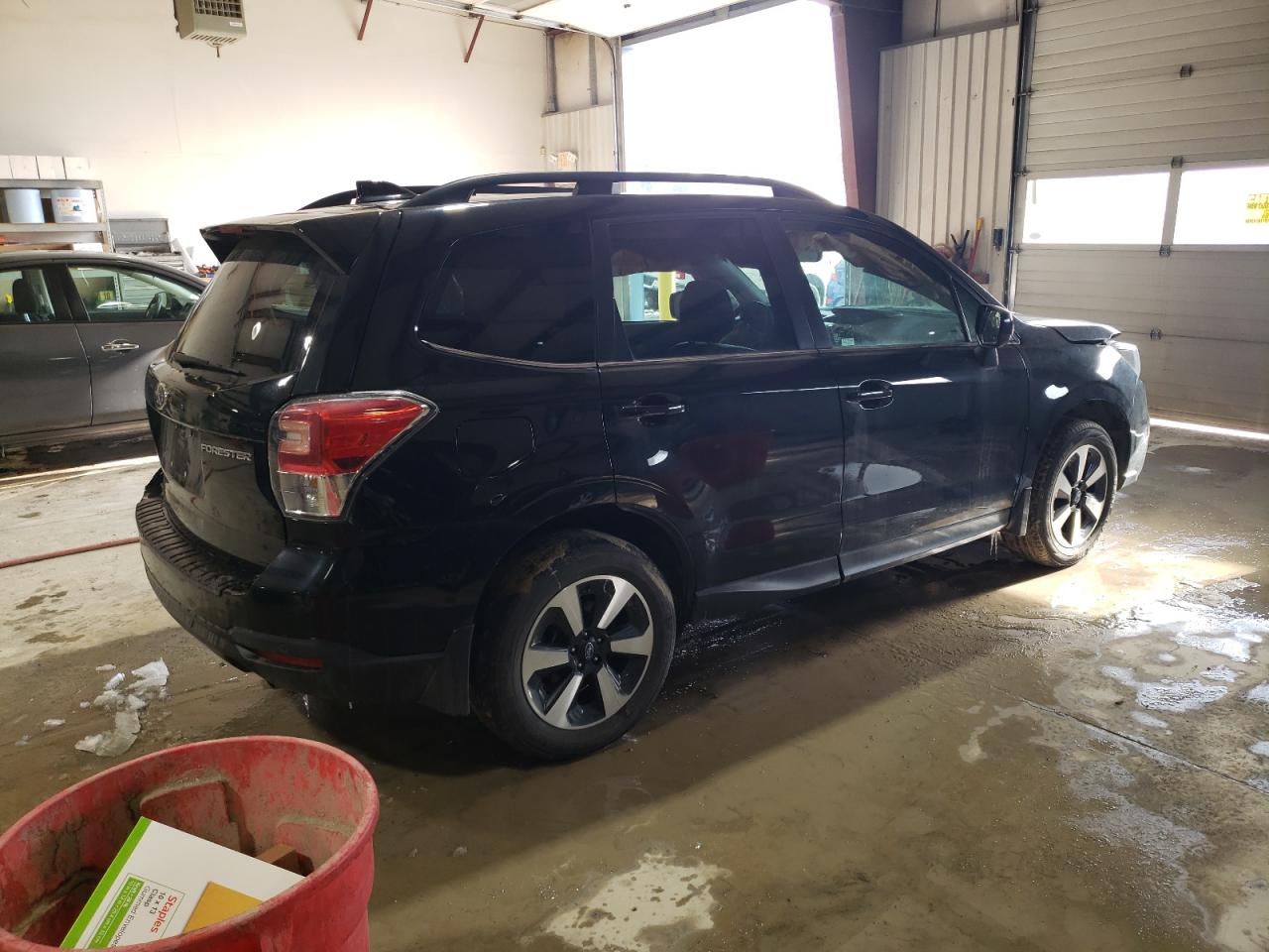 2018 Subaru Forester VIN JF2SJARC3JH540214 Copart auction photo, front end / side damage thumbnail 3