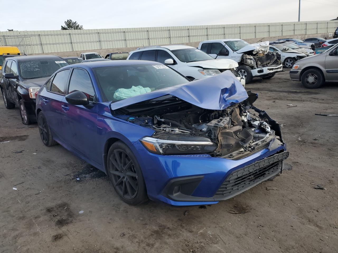 2022 Honda Civic VIN 2HGFE2F58NH521417 Copart auction photo, front end damage thumbnail 4