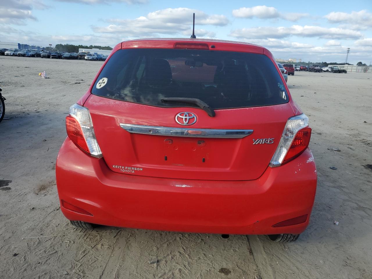 2012 Toyota Yaris VIN JTDKTUD39CD533277 Copart auction photo, front end damage thumbnail 6