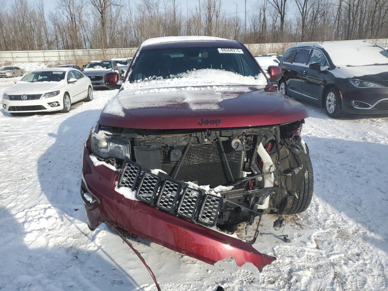 2018 Jeep Grand Cherokee VIN 1C4RJFAG1JC172184 Copart auction photo, front end / side damage thumbnail 5