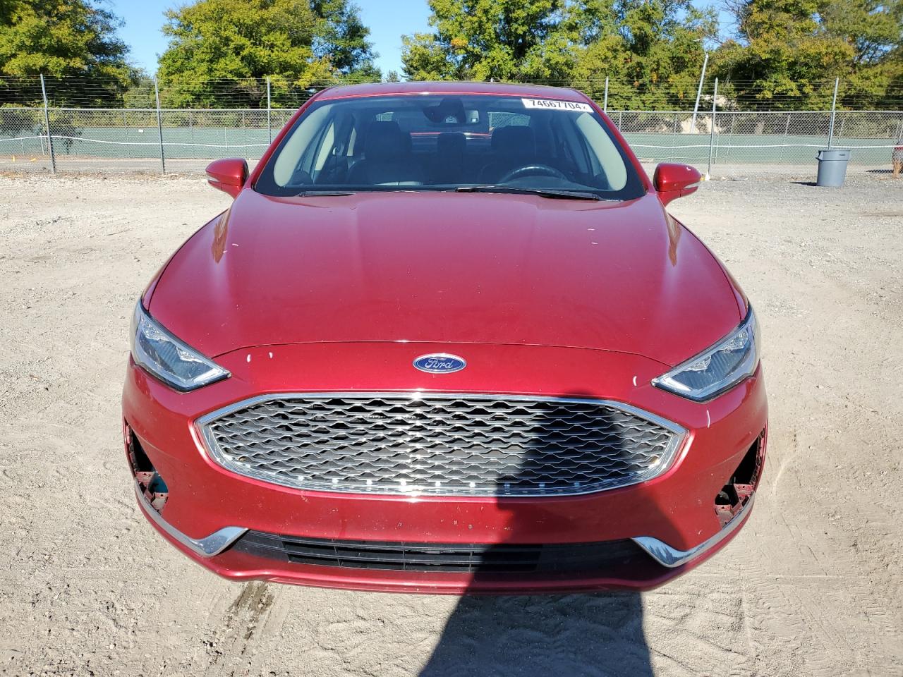 2020 Ford Fusion VIN 3FA6P0SU6LR218086 Copart auction photo, rear end / front end damage thumbnail 5