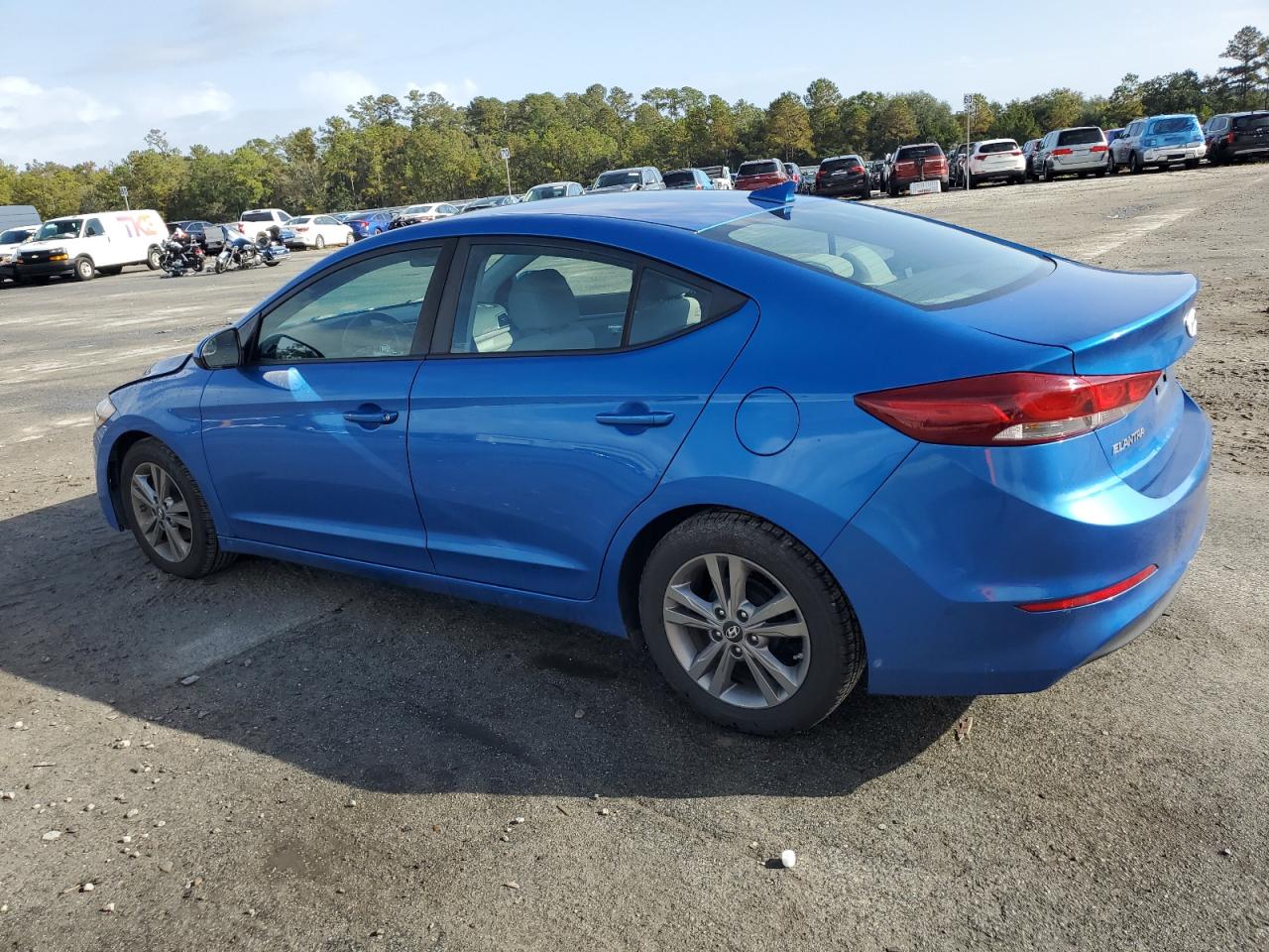2017 Hyundai Elantra VIN KMHD84LFXHU064256 Copart auction photo, front end damage thumbnail 2