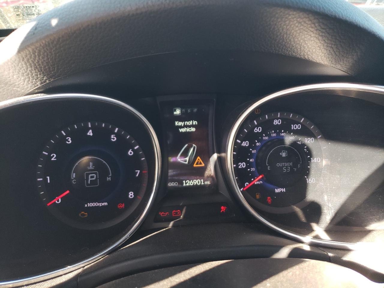 2015 Hyundai Santa Fe VIN 5XYZU3LA6FG278048 Copart auction photo, front end damage thumbnail 9
