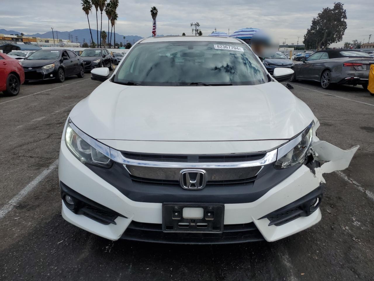 2018 Honda Civic VIN 2HGFC1F75JH641462 Copart auction photo, front end damage thumbnail 5