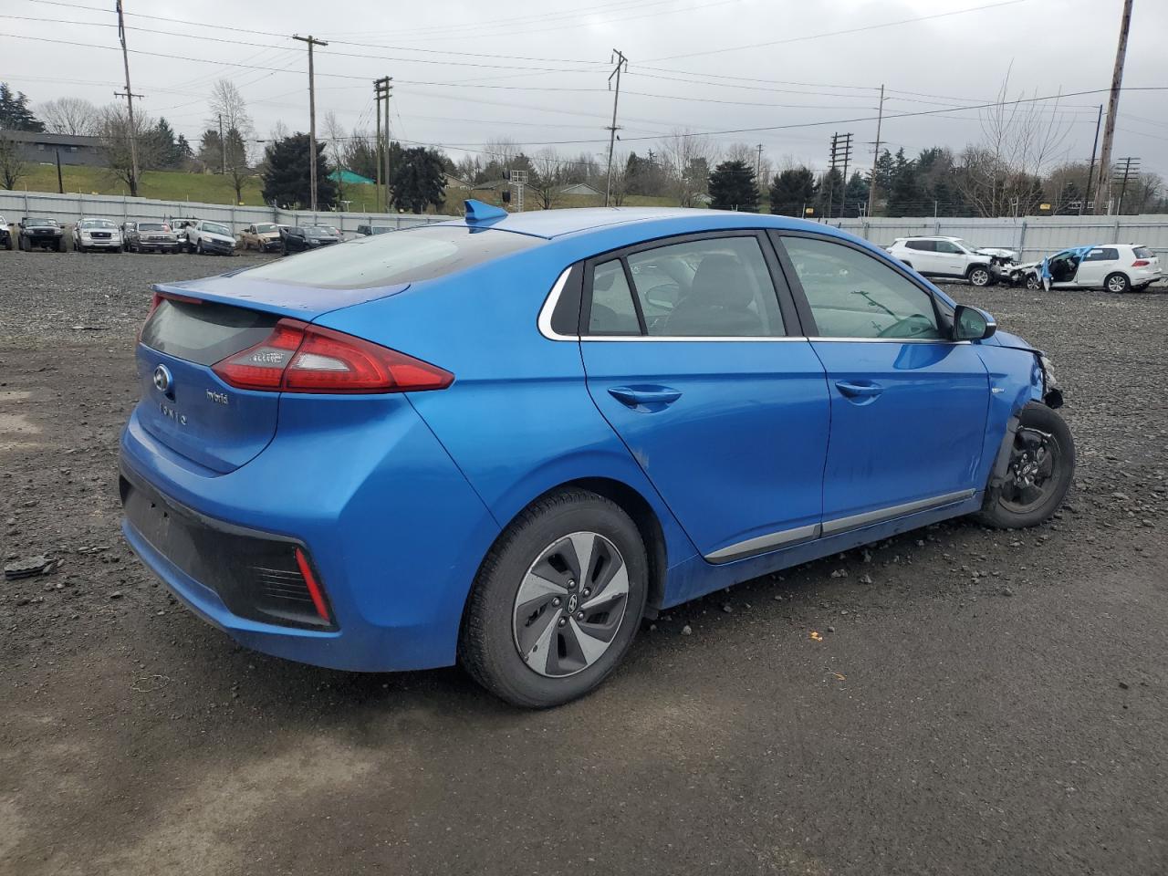 2017 Hyundai IONIQ VIN KMHC75LC7HU026302 Copart auction photo, front end damage thumbnail 3