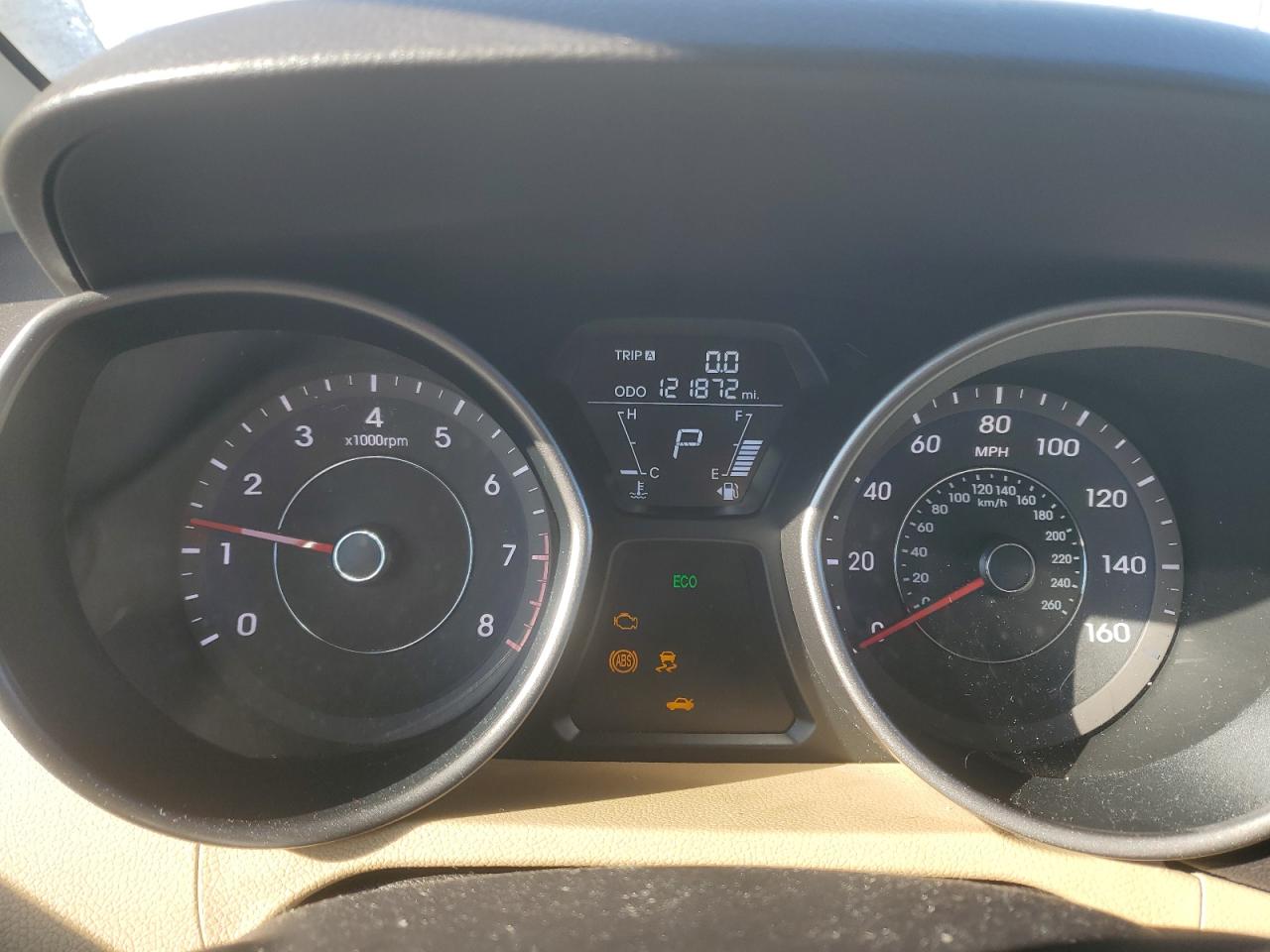 2013 Hyundai Elantra VIN 5NPDH4AE9DH163430 Copart auction photo, rear end damage thumbnail 9