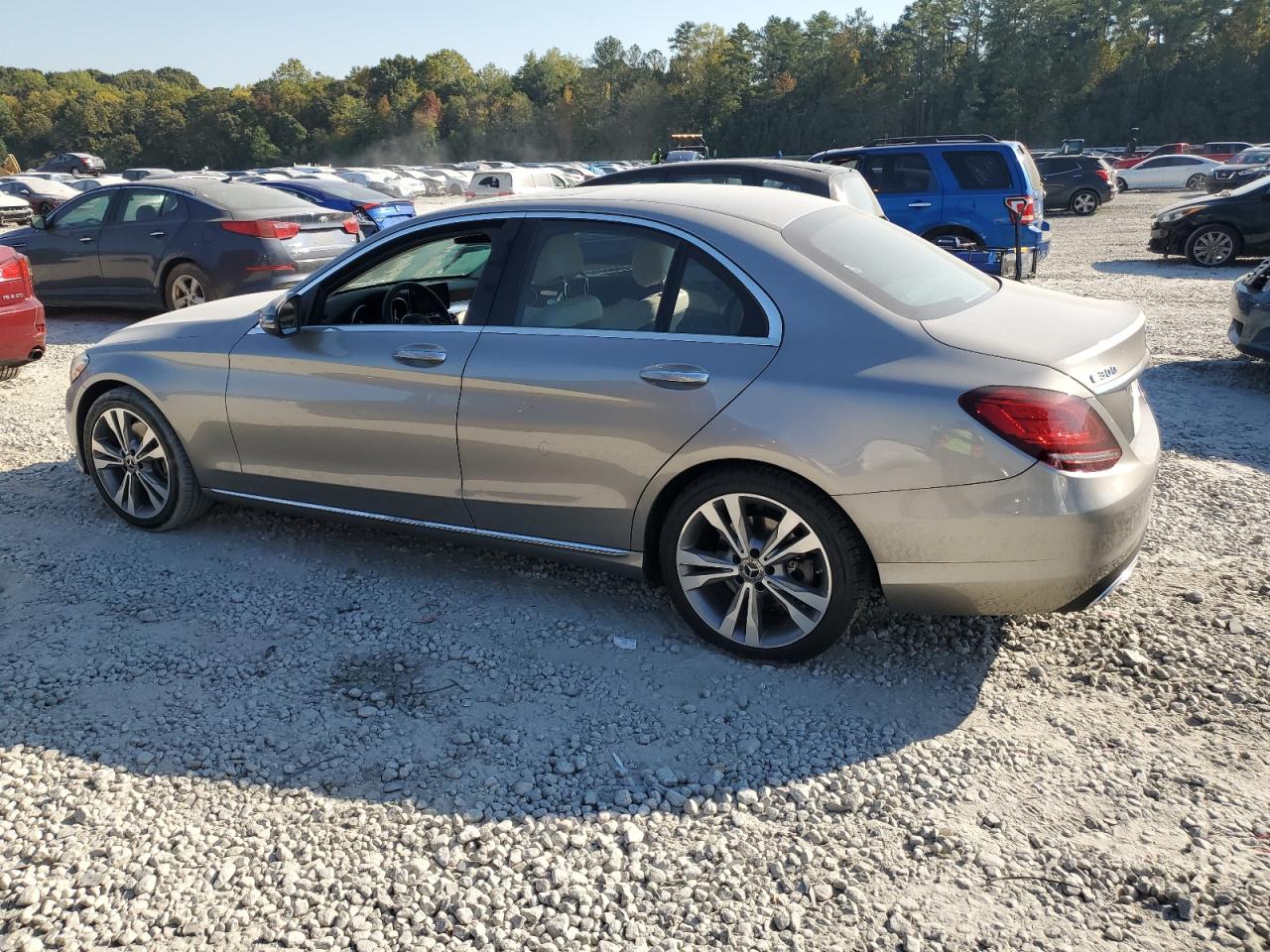 2020 Mercedes-Benz C-klasse VIN 55SWF8DBXLU329506 Copart auction photo, side / minor dent/scratches damage thumbnail 2