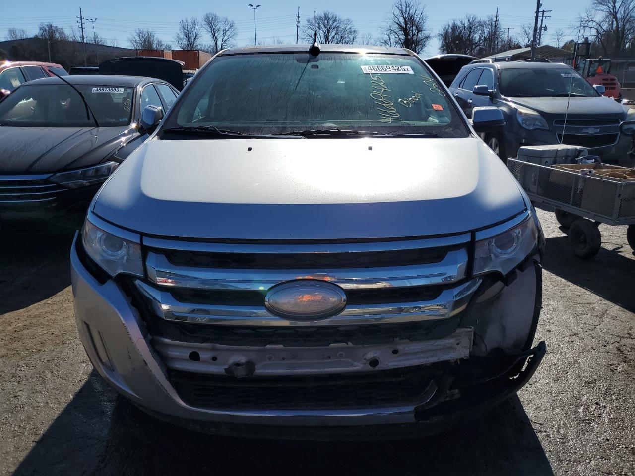 2012 Ford Edge VIN 2FMDK3K92CBA91537 Copart auction photo, front end / all over damage thumbnail 5