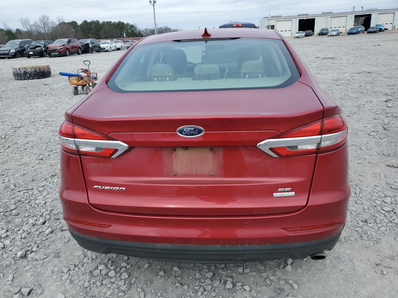2020 Ford Fusion VIN 3FA6P0HD3LR230008 Copart auction photo, vandalism damage thumbnail 6