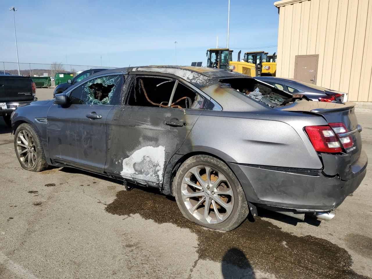 2013 Ford Taurus VIN 1FAHP2E89DG164147 Copart auction photo, burn / all over damage thumbnail 2