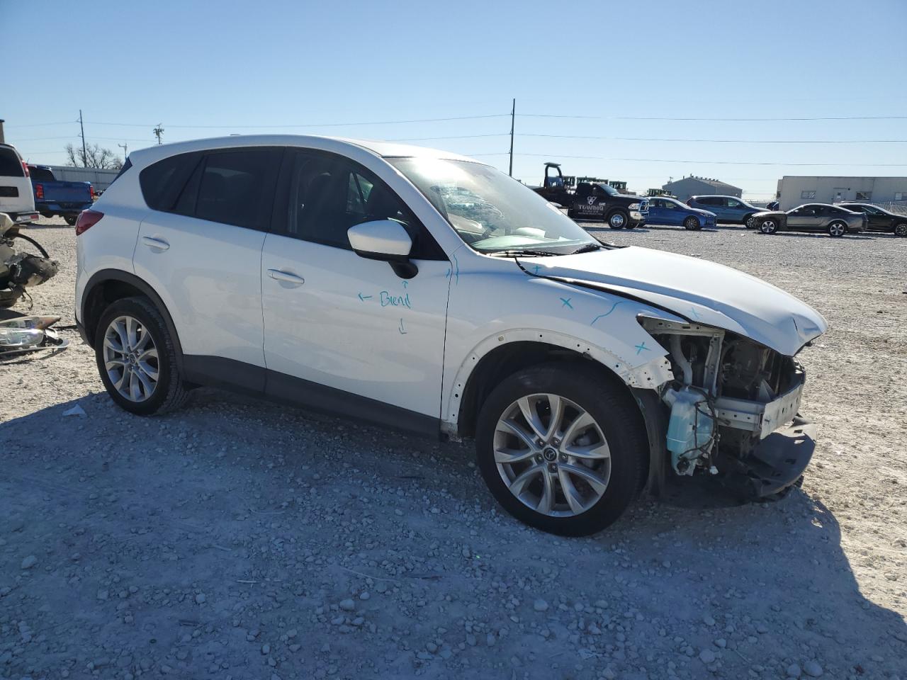 2013 Mazda CX-5 VIN JM3KE2DE8D0126521 Copart auction photo, front end damage thumbnail 4