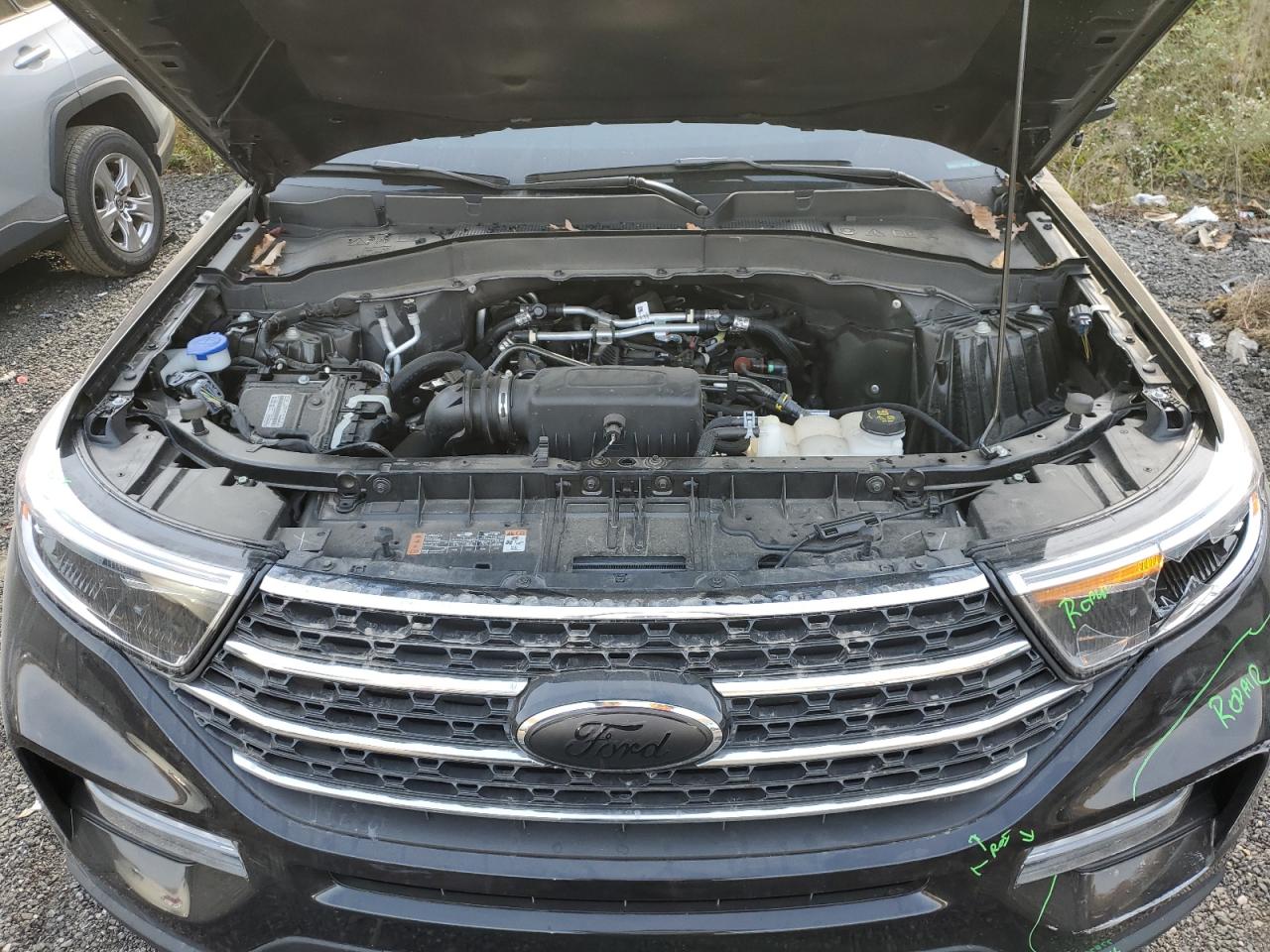 2023 Ford Explorer VIN 1FMSK8DH9PGB90363 Copart auction photo, all over damage thumbnail 12
