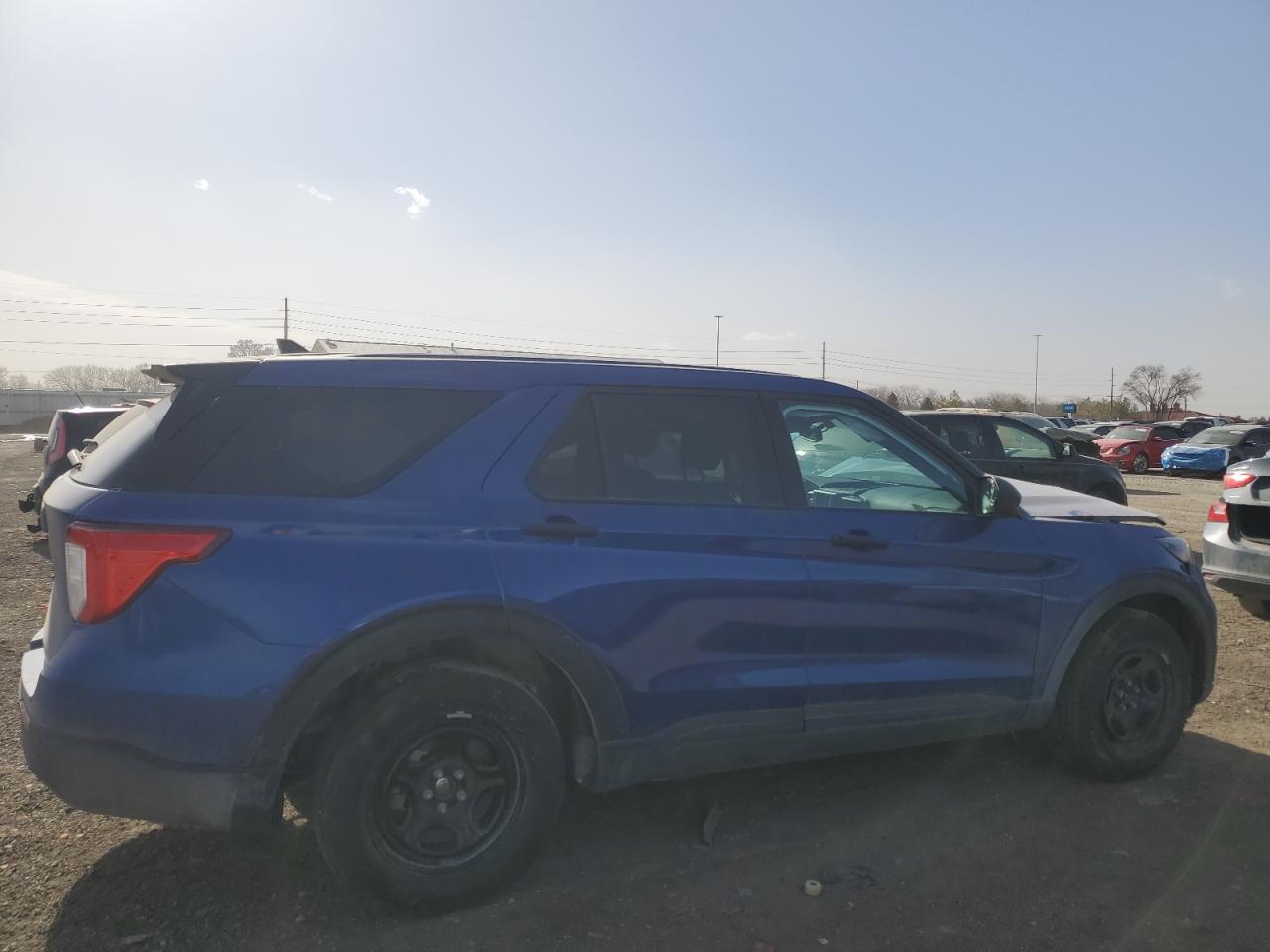 2023 Ford Explorer VIN 1FM5K8AC8PGC21186 Copart auction photo, front end / top/roof damage thumbnail 3