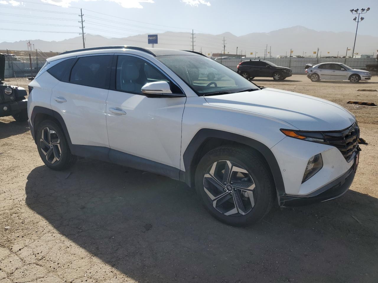 2022 Hyundai Tucson VIN KM8JECAEXNU152073 Copart auction photo, side damage thumbnail 4