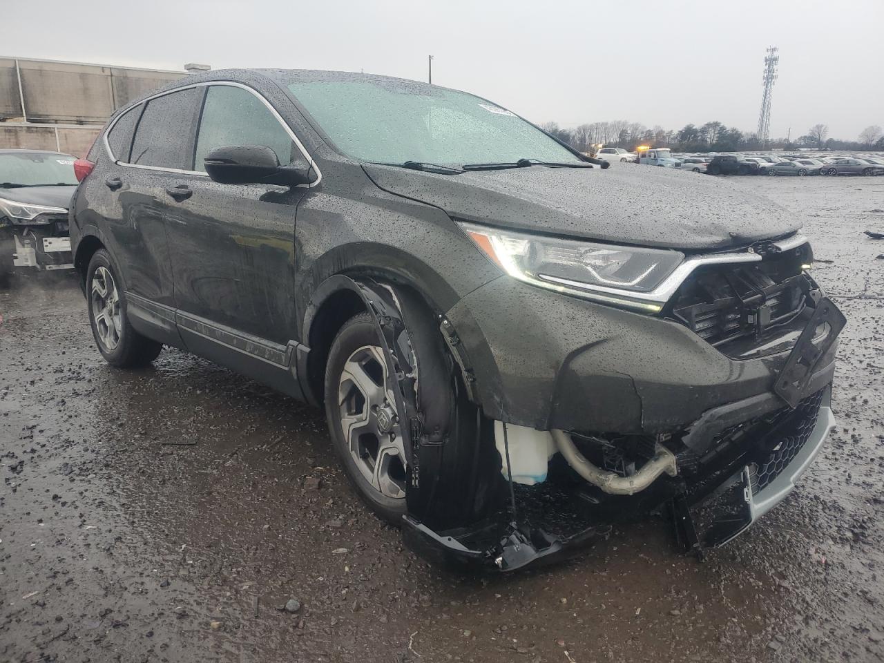 2018 Honda CR-V VIN 2HKRW2H56JH603847 Copart auction photo, front end / rear end damage thumbnail 4