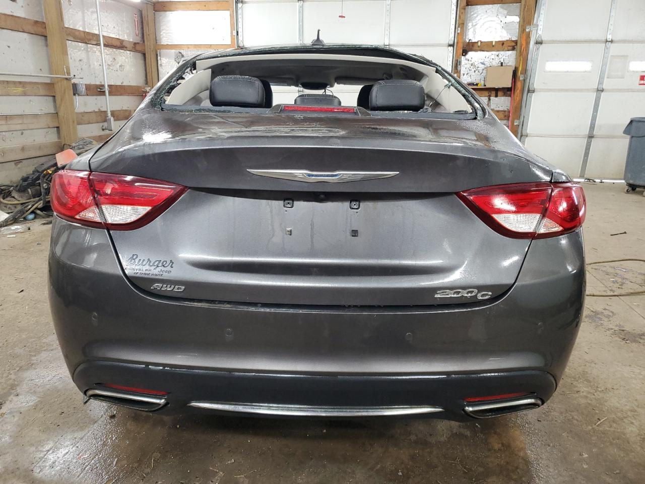 2016 Chrysler 200 VIN 1C3CCCEG3GN148155 Copart auction photo, rollover damage thumbnail 6