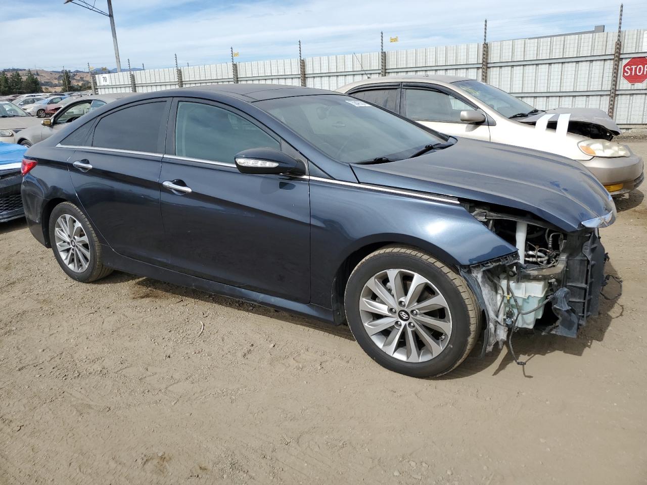 2014 Hyundai Sonata VIN 5NPEC4AC9EH857912 Copart auction photo, front end damage thumbnail 4